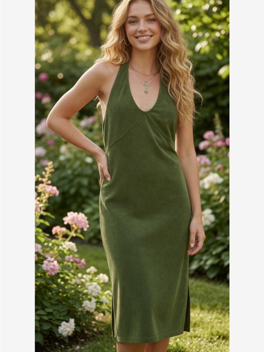 Terry cloth dress